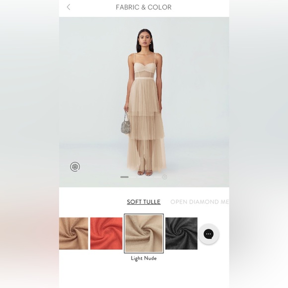 Fame and Partners Corset Tiered Gown NWOT - Picture 6 of 8